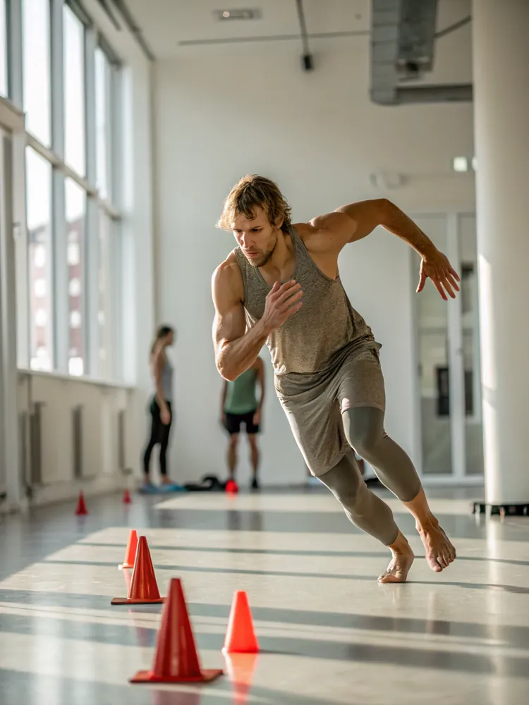 Sportif en mouvement