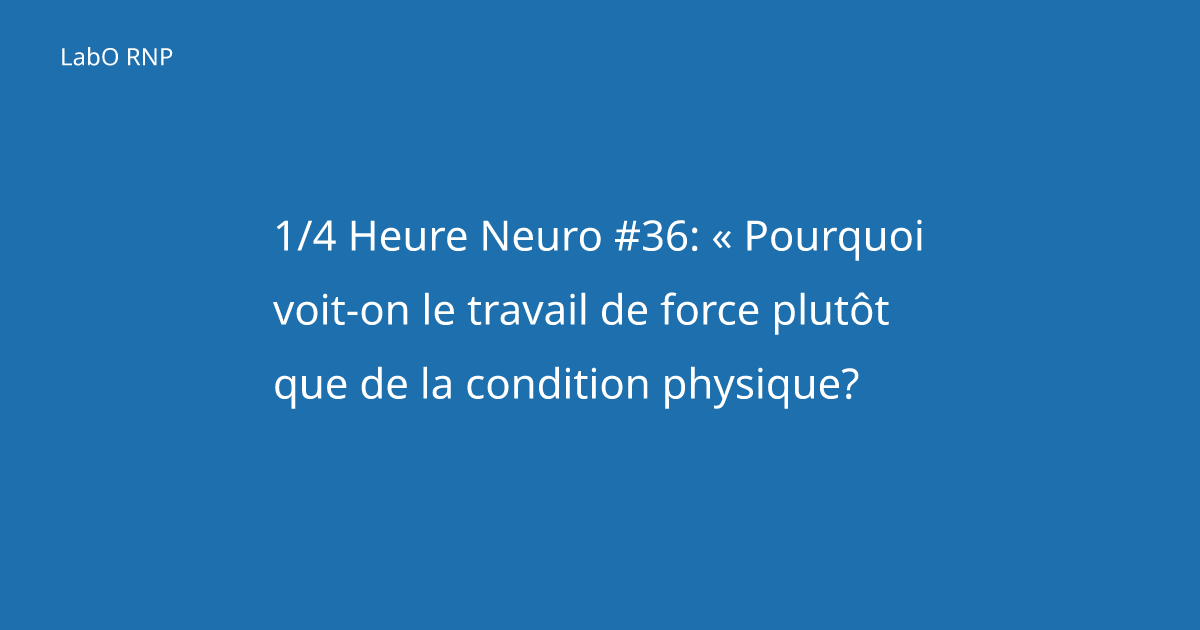Force ou condition physique : ce que les réseaux cachent